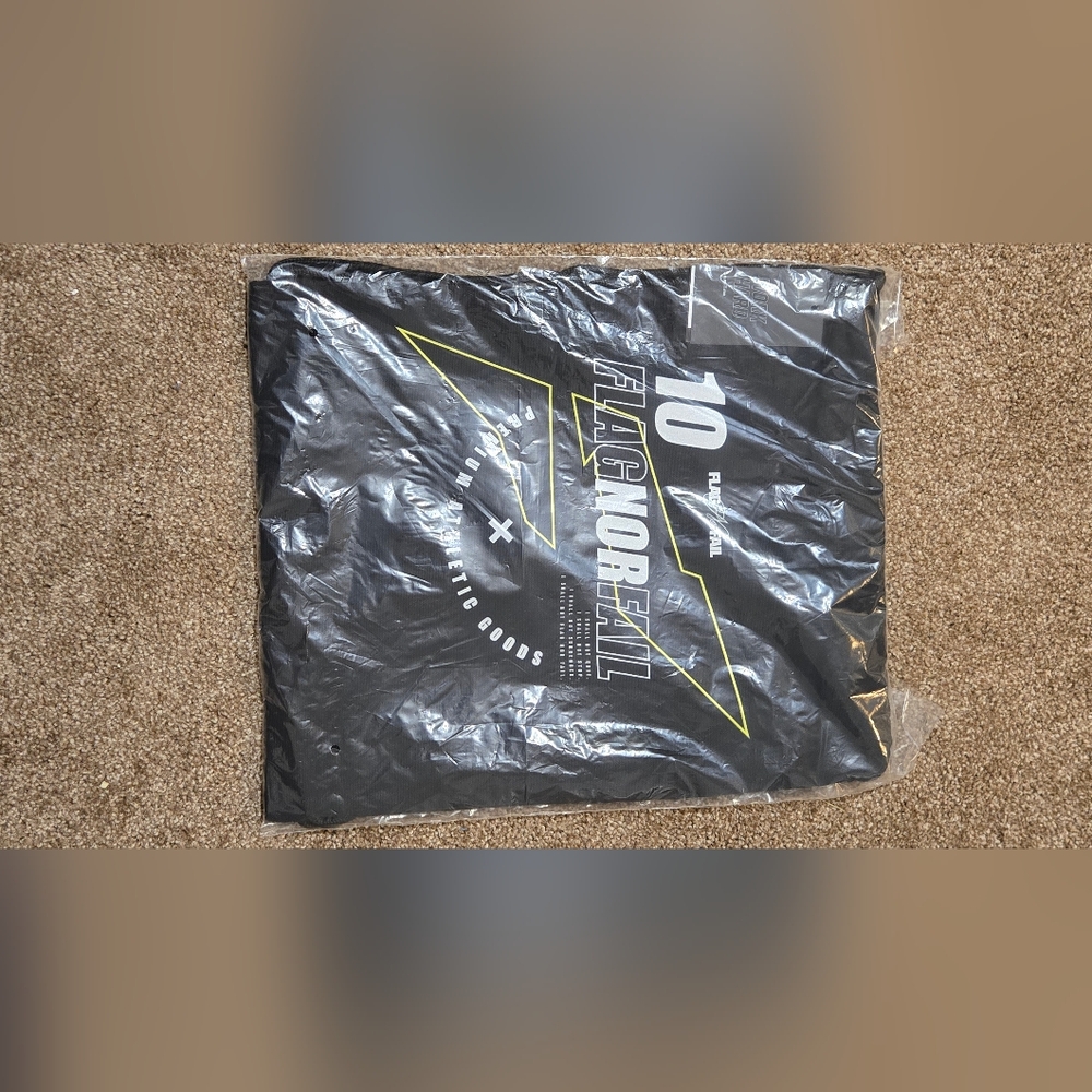 Black Graphic T-Shirt with Yellow Accents